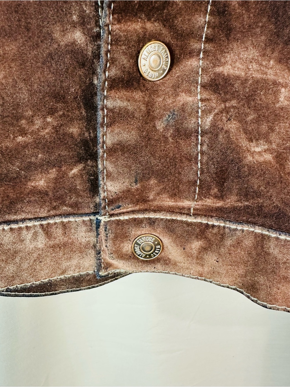 Almost Famous Brown Cropped Velvet Jean Jacket - Picture 4 of 12
